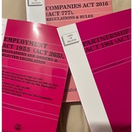 EMPLOYMENT ACT 1955, COMPANY ACT 2016 & PARTNERSHIP ACT 1961