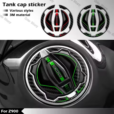 3D Motorcycle Fuel Tank Cap Sticker Protection Decal For Z900 Z 900 2023 2024