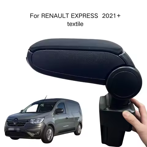Armrest For RENAULT EXPRESS 2021+ Textile Style Custom Fit Center Console Storage Box Vehicle Access