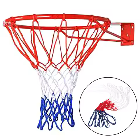 Outdoor Sports Standard Basketball Net Nylon Hoop Goal Standard Rim For Basketball Backboard Rim Bal
