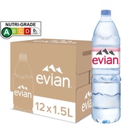[2 Choices] EVIAN NATURAL MINERAL WATER 1.5L x 12 Bottles / 1.5L X 36 Bottles / 500ML x 24 Bottles / 500ML X 72 Bottles