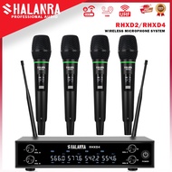 RHXD2/4 Stage performance home high quality UHF professional wireless microphone system 2/4 wireless