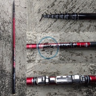 joran tegek x-cross super leader limited 360 450 540 kolong siap pakai