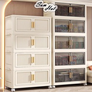 50CM-85CM Multipurpose Double Sided Opening Storage Cabinet Foldable/Stackable Storage Box (Multiple