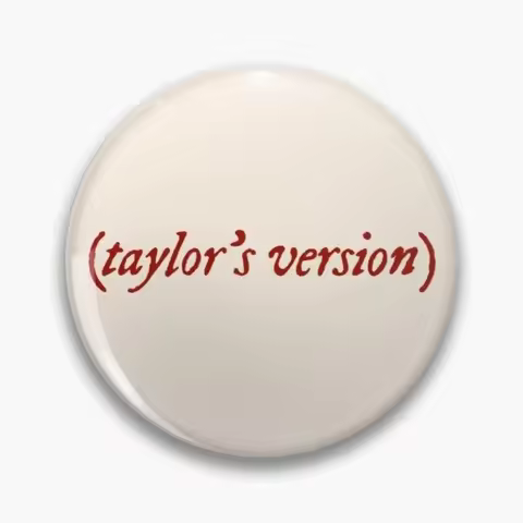 Taylors Version Red Customizable Soft Button Pin Hat Cute Fashion Decor Lover Gift Cartoon Creative 