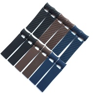 9/11✈Silicone strap replacement Athens diving and nautical Ulysse Nardin curved interface rubber bra