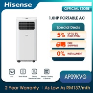 [FREE DELIVERY] Hisense (1.0HP) Non-Inverter Portable Air Conditioner AP09KVG - WITH REMOTE