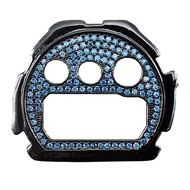 Custom G Shock Watch DW-6900 Series Blue Diamond Faceplate Watch Replacement