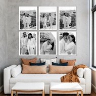 Custom photo print + 12r block frame, 6 pcs package, size 30x40 cm