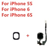 สำหรับ iPhone 5S 6S 6 7 8 Plus 5.5 "กลับชุดปุ่ม Home Flex Cable สติกเกอร์เมนูเซ็นเซอร์ริบบิ้นลายนิ้วมือ Touch ID-fgludnfmsf