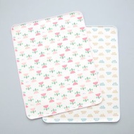 cuby n mom - BB床防水床墊 換片墊(粉色大花)隔尿墊