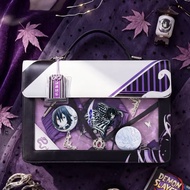 Demon Slayer Snake Hashira Obanai Iguro Ita Bag Shoulder Crossbody with Clear Window for Pin Display