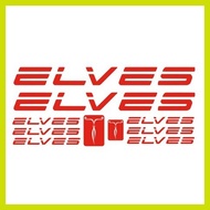 ➤ ❂  ✝ elves bicycle frame design set decals stickers