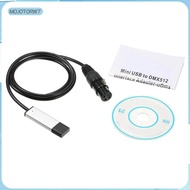 [mojotorw7] 3.48ft USB to DMX512 Interface Adapter PC Controller DMX512 Cable High Performance Porta