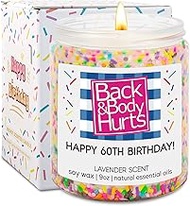 GSPY 60th Birthday Candles, 60th Birthday Gifts for Women, Men - Funny Birthday Gifts for 60 Year Ol