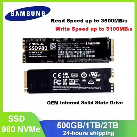 SAMSUNG 980 SSD NVMe M.2 Internal Solid State Disk Hard Drive 250GB 500GB 1TB 2TB TLC PCIe 4.0 SSD L
