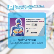 ACETYLCYSTEINE Sandoz Effervescent Tablet 600mg 20's