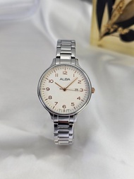 นาฬิกา(ผู้หญิง) ALBA Japan รหัส AH7D91X1 เครื่องญี่ปุ่น ช่องบอกวันที่ รับประกัน1ปี ไทย