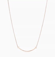 原價過二萬，半價出售 Tiffany & Co. Tiffany T Smile Pendant in Rose Gold with Diamonds, Small