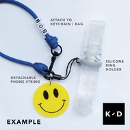 HANDY STRAP Keychain Easy Clip On Pod Sanitizer Phone Holder tali vape O-ring hanging portable gel waist hook