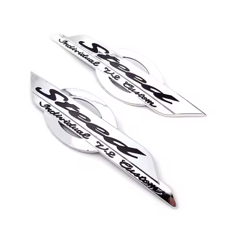 2Pcs Fuel Gas Tank Emblem Badge Decoration 3D Decals Stickers Motorcycle Petrol Cover For Honda Shad