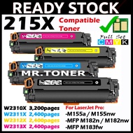 FULL SET Compatible to HP 215A W2310X W2310A W2311A W2312A W2313A Color LaserJet Pro MFP M182n M155n