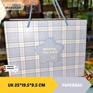 Thick Paper bag measuring 25x19.5x9.5 cm