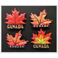 [B4] Canada / Maple Leaf / Quebec Fridge Magnet | VANCOUVER | Souviner | | Travel