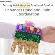 STAMWEEKEND Touch Arm Cover, Arm Pillowcase Plush Sensory Wrist Band, Pressure Anxiety Relief Alzhei