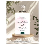 ND3 - Minimalist, sophisticated, luxurious Wedding Welcome Sign