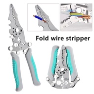 Multi-Function Wire Stripper Crimper Cutter Pliers Wrench Portable 3CR13 Steel