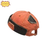 AROVE Brimless Hat, Adjustable Retro Melon Docker Cap, Casual Rolled Cuff Vintage Docker Cap Summer 