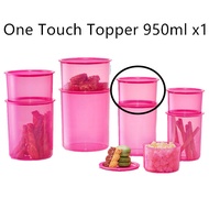 Tupperware One Touch Canister / One Touch Topper (1) 600ml / 950ml / 1.25L / 1.4L / 2L / 3L / 4.3L -