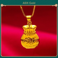 ASIX GOLD สร้อยคอทองคำแท้ สร้อยคอจี้ จี้มะระทอง ทอง 24K ไม่ดำ ไม่ลอก การประกันคุณภาพ อวยพรให้โชคดี เพิ่มความมั่งคั่ง