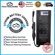 [12 Months Warranty] 54.6V 2A Battery Charger DC 5.5mm For 48V Electric Scooters Hoverboards E-bike Electric Bicycles