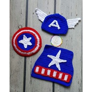 Captain America knitted costume