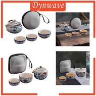 [Dynwave] Chinese Tea Pot Set Chinese Tea Set Teaware with Lid Tea Kettle Portable Teapot