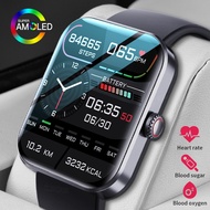 Blood Glucose Smartwatch Electrocardiogram Temperature Blood Oxygen Sleep Monitoring ECG+PPG Sports 