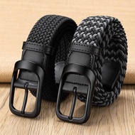Fashion Belt Gift for Boyfriend Belt Men Braided Nylon Elastic Belt Elastic Belt Perforation-Free Ca