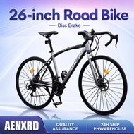 AENXRD Japan Road Bike 26inch For Adult Bike 21Speed 700CC alloy frame Suspension-Driven Lightweight