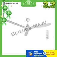 Khind 60" DC Motor 3 Blade Remote Ceiling Fan CF683DC (Matte White)