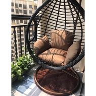 HY-# Rocking Chair Single Glider Thick Rattan Basket Chair Indoor Swing Rattan Chair Balcony Outdoor Household Cradle Do