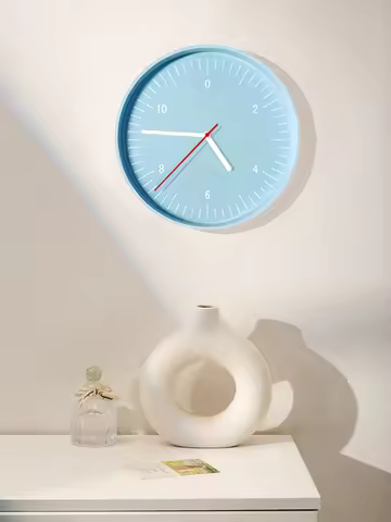 【EpeiusHome】Housewear Furnishings Dopamine Roundness Wall-Mounted Clock