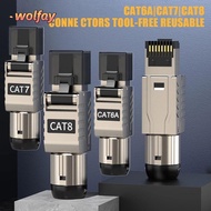YOLANDA RJ45 Metal Tool, 2000MHz 40G LAN Cable RJ45 Cat8 Cat7 Cat6A Connectors, Ethernet Termination