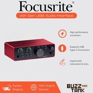 Focusrite Scarlett (4th Generation) Solo, 2i2, 4i4 USB Audio Interface