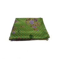 Kain Muslimat Nu Bahan Batik Meteran Semi Sutra Hijau Muda 350 cm