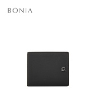 Bonia Black Kar Short 3 Fold Wallet