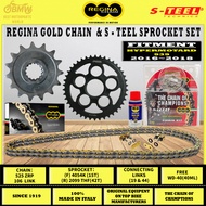 REGINA CHAIN + S-TEEL SPROCKET KIT DUCATI HYPERMOTARD 939 (2016–2018)|525 ZRP|106L / 110L|15T / 42T 