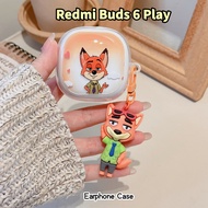 【Direct Selling】For Redmi Buds 6 Play Case Summer Style Cartoon Soft Silicone Earphone Case Casing C