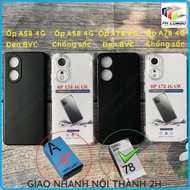 Oppo A58 4G / A78 4G flexible black orange protective case, clear, shockproof, durable and beautiful